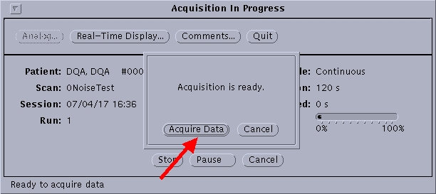 Starting Data Acquisition